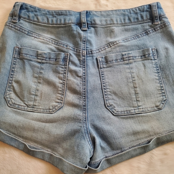 Button Fly Stretch Shorts* - Picture 6 of 13